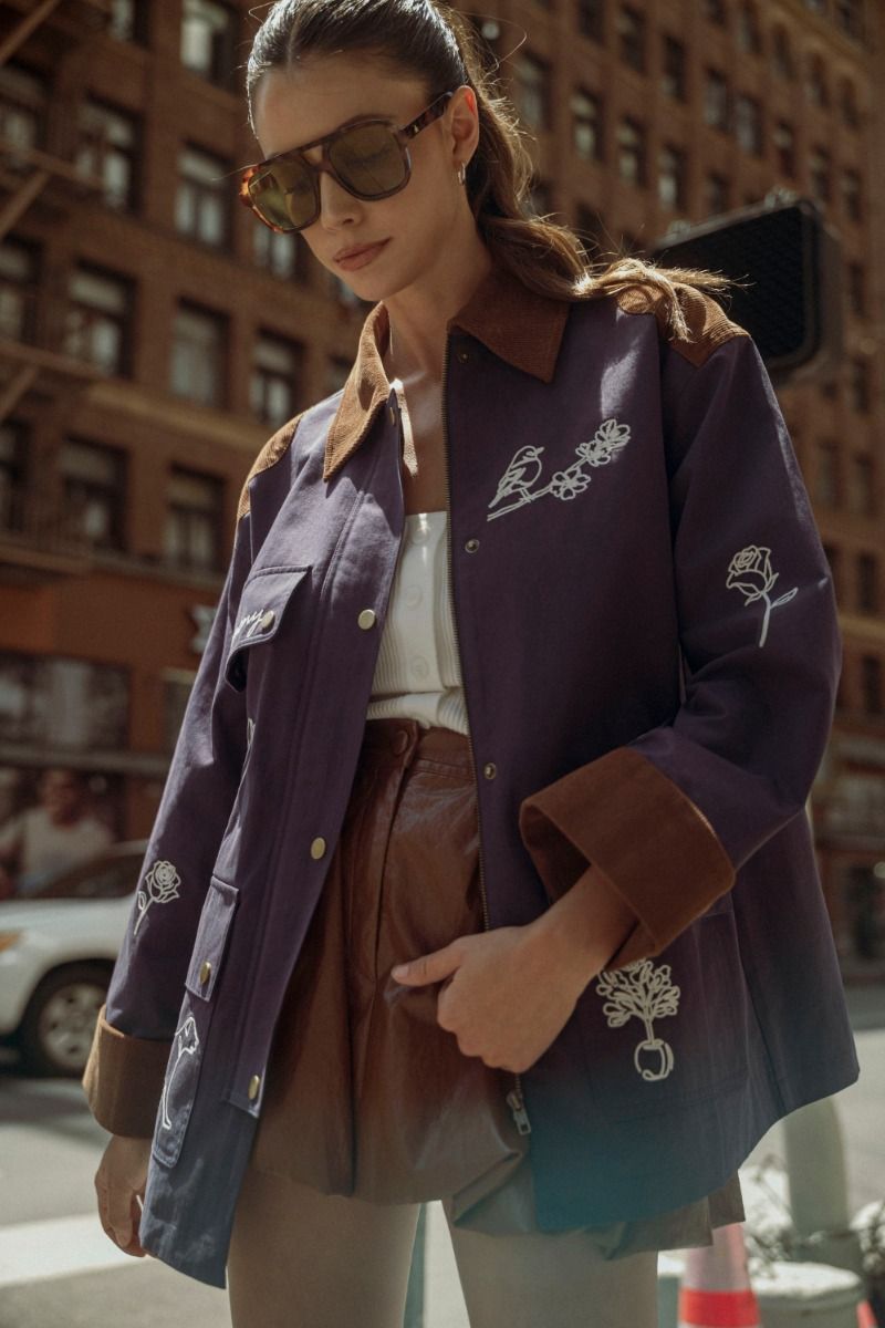 The Carmen Embroidered Twill Jacket