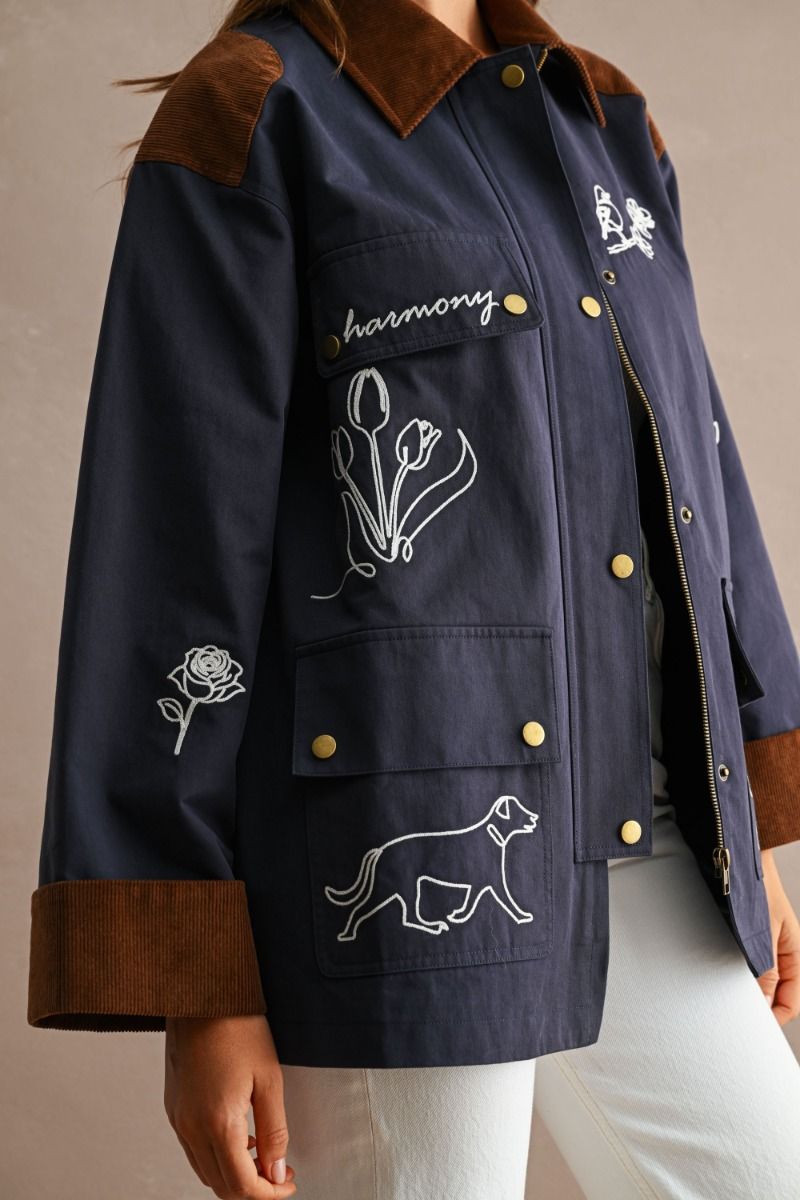 The Carmen Embroidered Twill Jacket
