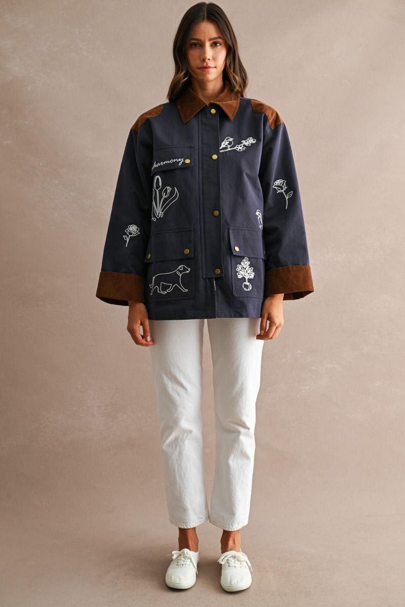 The Carmen Embroidered Twill Jacket