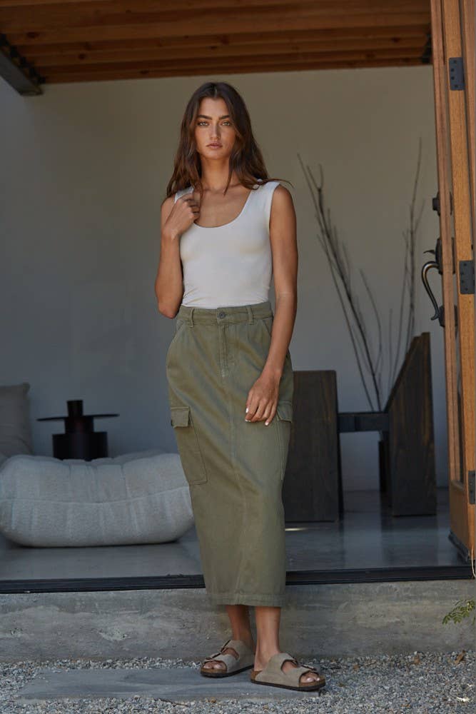Double Layered Seamless Top (Cream)