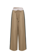 Mix Match Woven Wide Pants