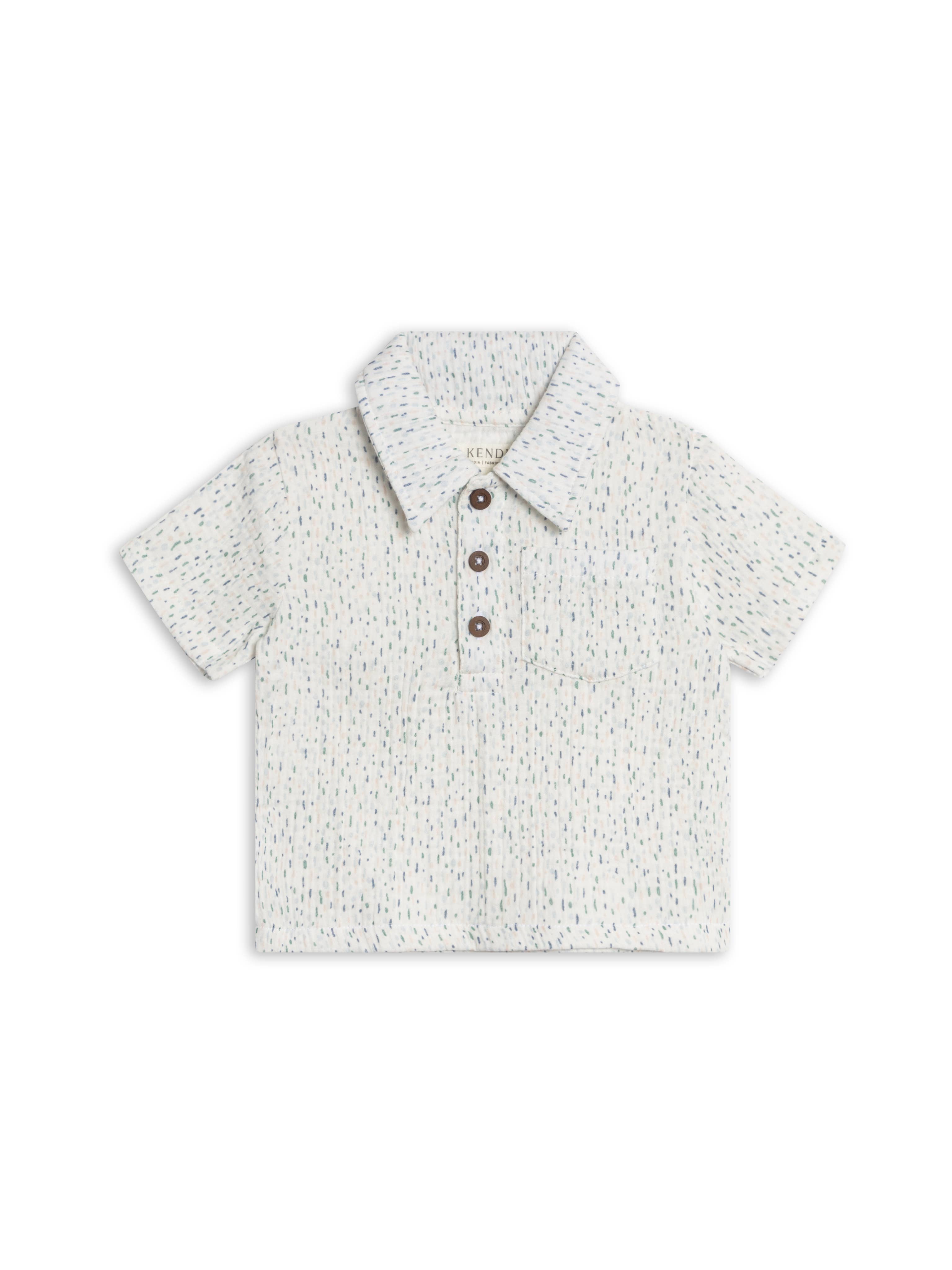 Ezra Muslin Henley Polo