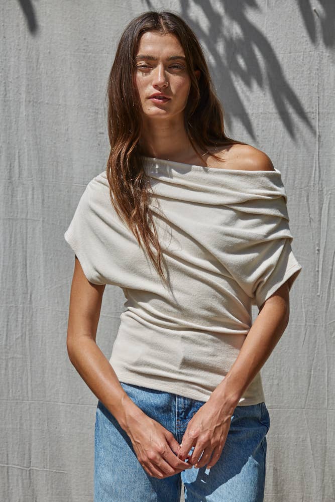 The Sutton Drape Blouse