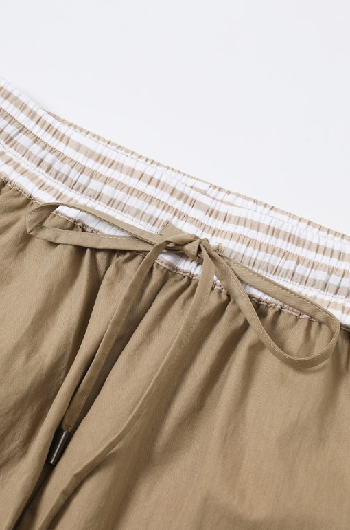 Mix Match Woven Wide Pants