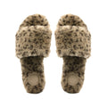 Lucia Snow Leopard Faux Fur Slipper