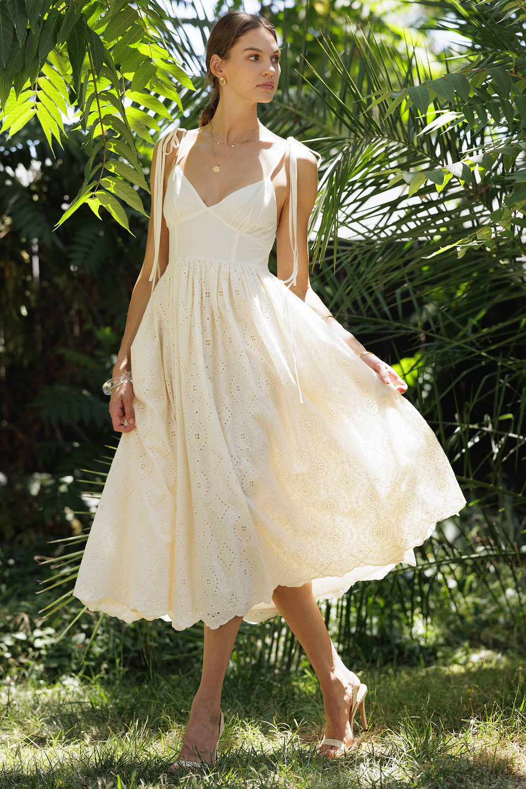 The Milan Eyelet Dress