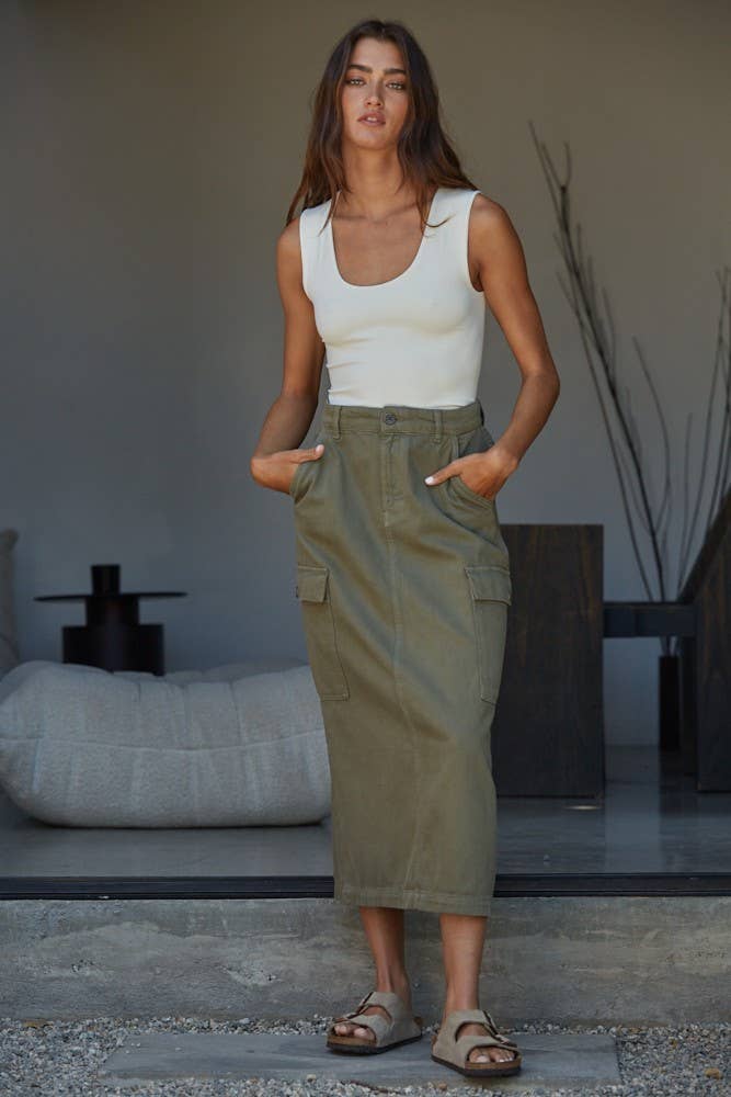 Double Layered Seamless Top (Cream)