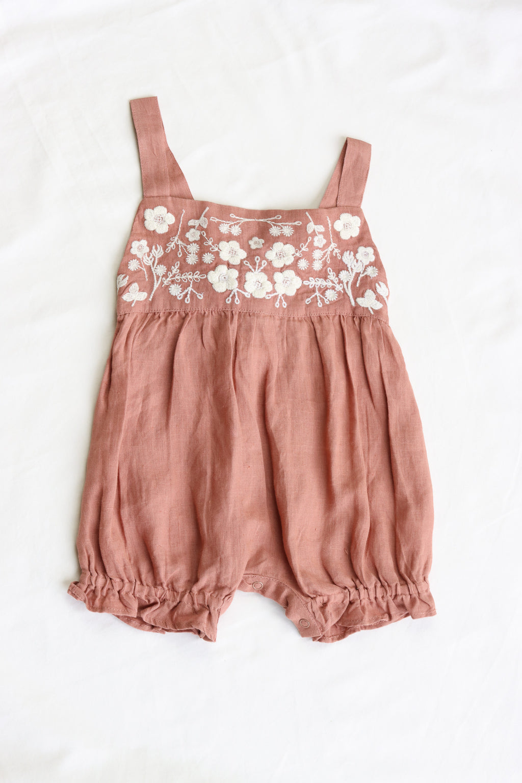 Embroidered Heirloom Romper