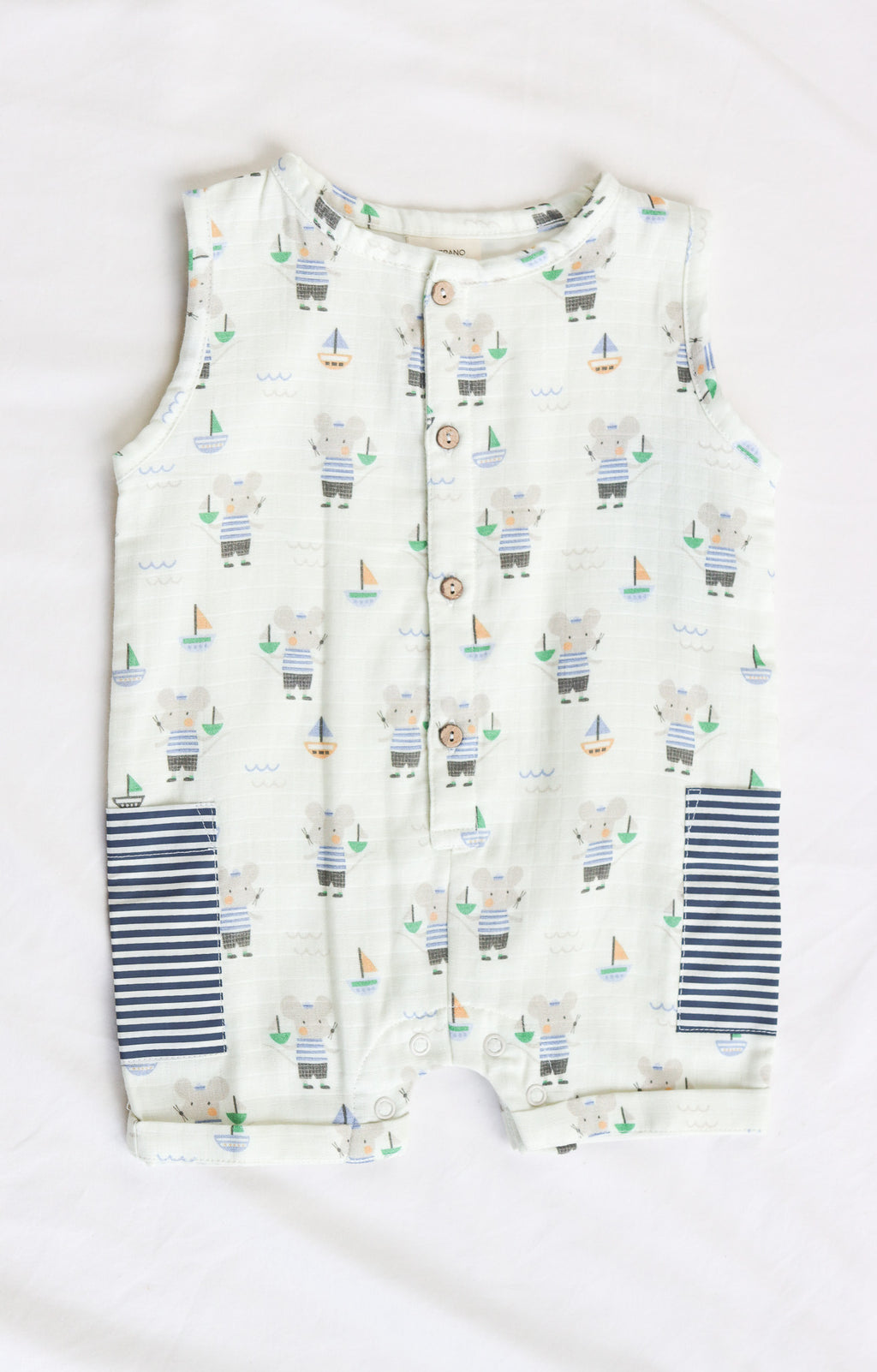 Seaside Sailor Mouse Romper