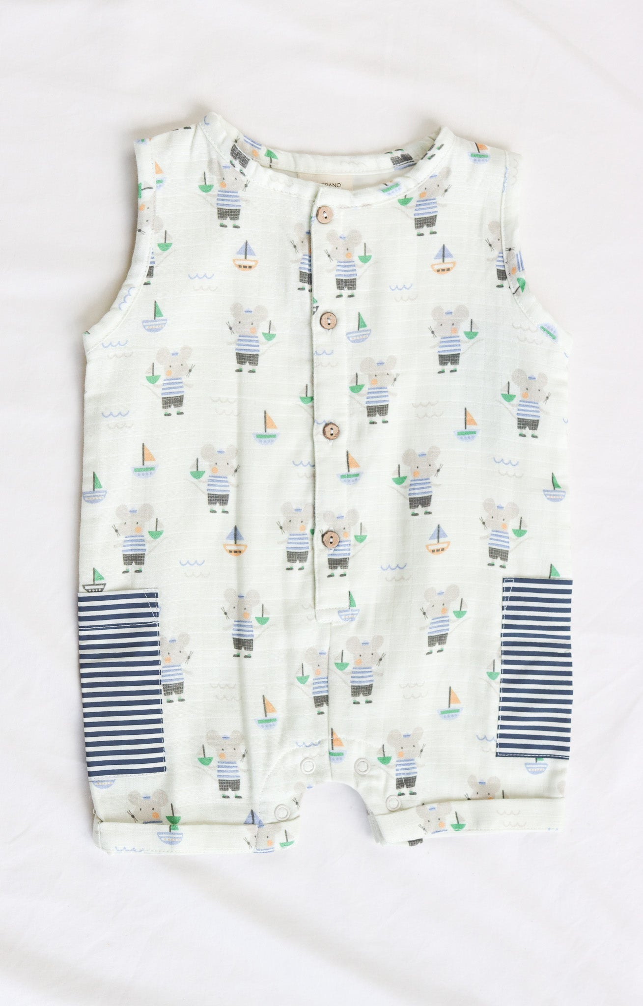 Seaside Sailor Mouse Romper