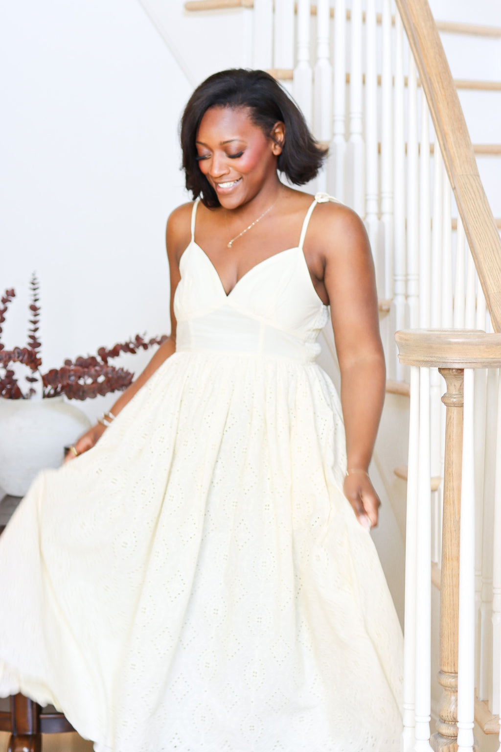 The Milan Eyelet Dress