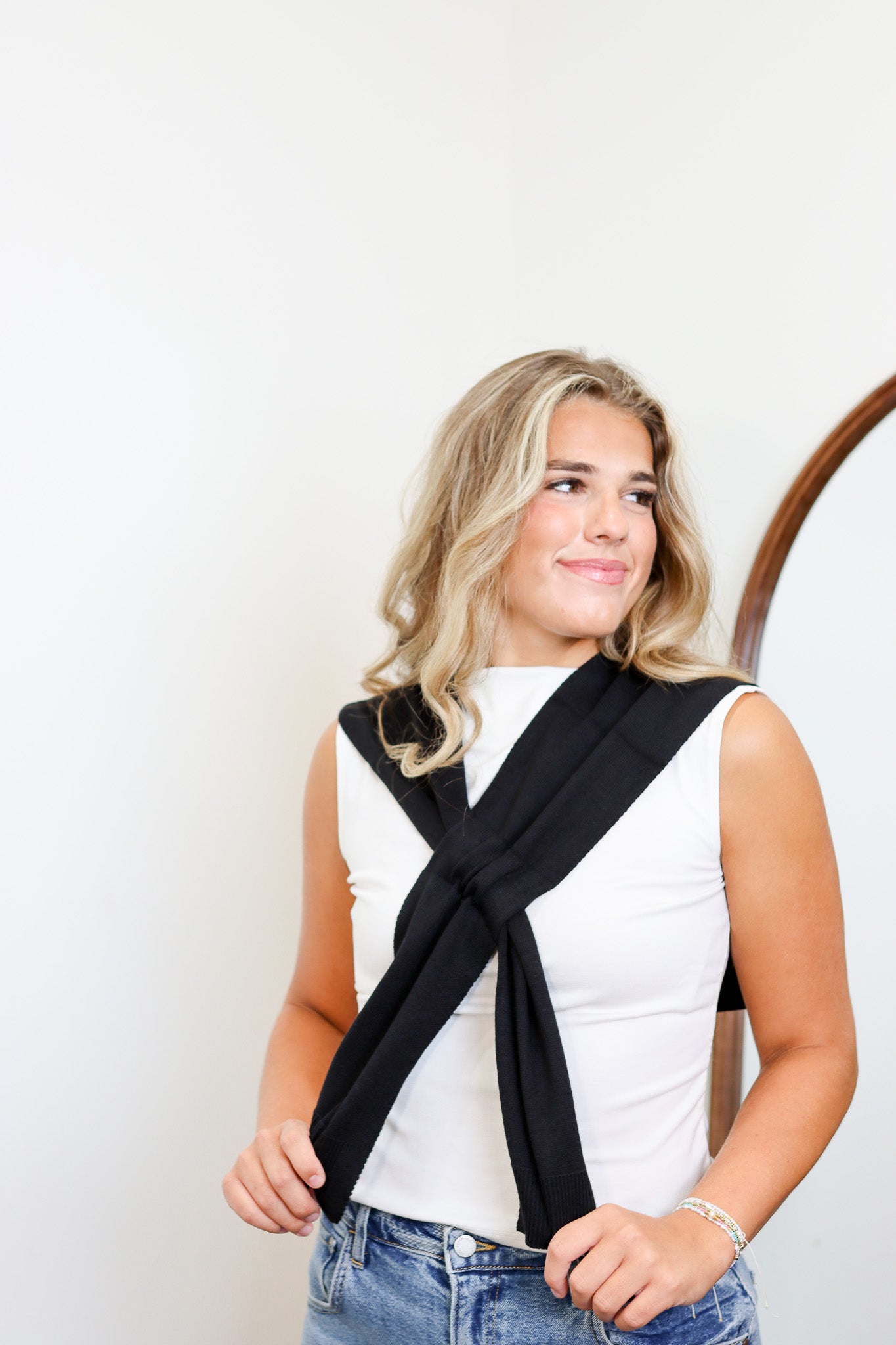 The Preppy Mock Sweater Wrap (RESTOCKED)