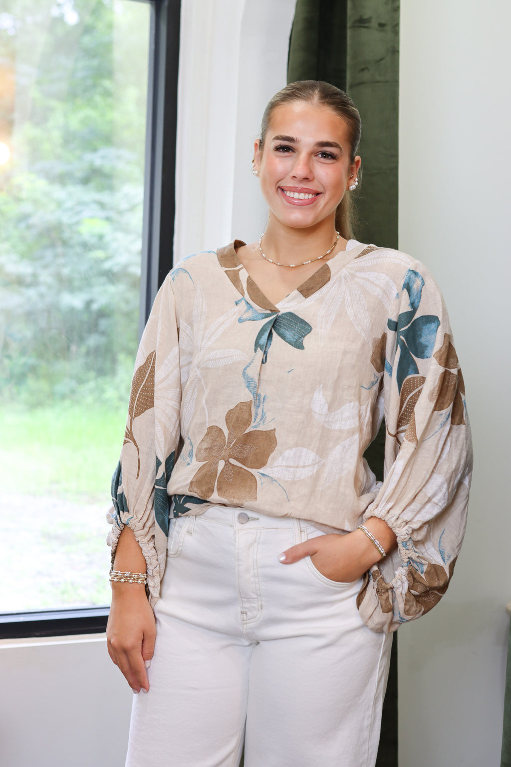 The Provence Linen Top