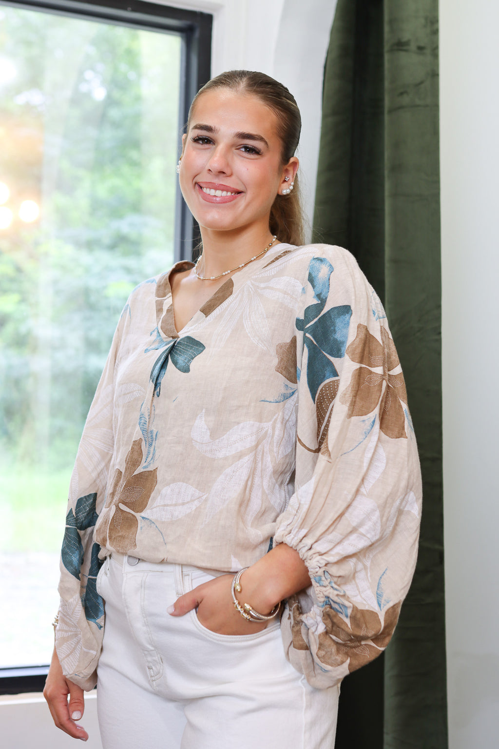 The Provence Linen Top