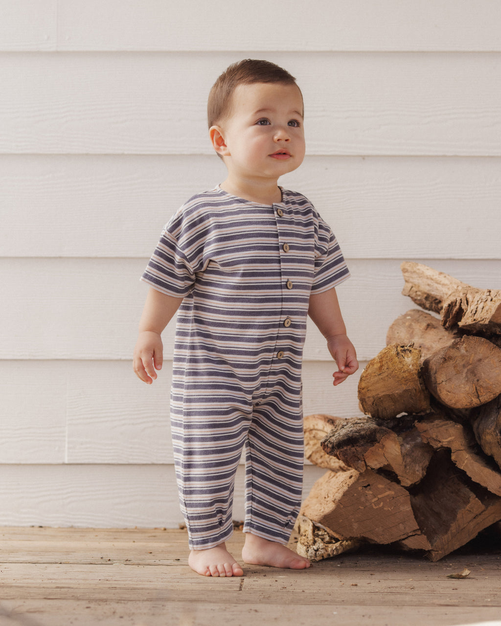 Hayes Jumpsuit Blue Stripe