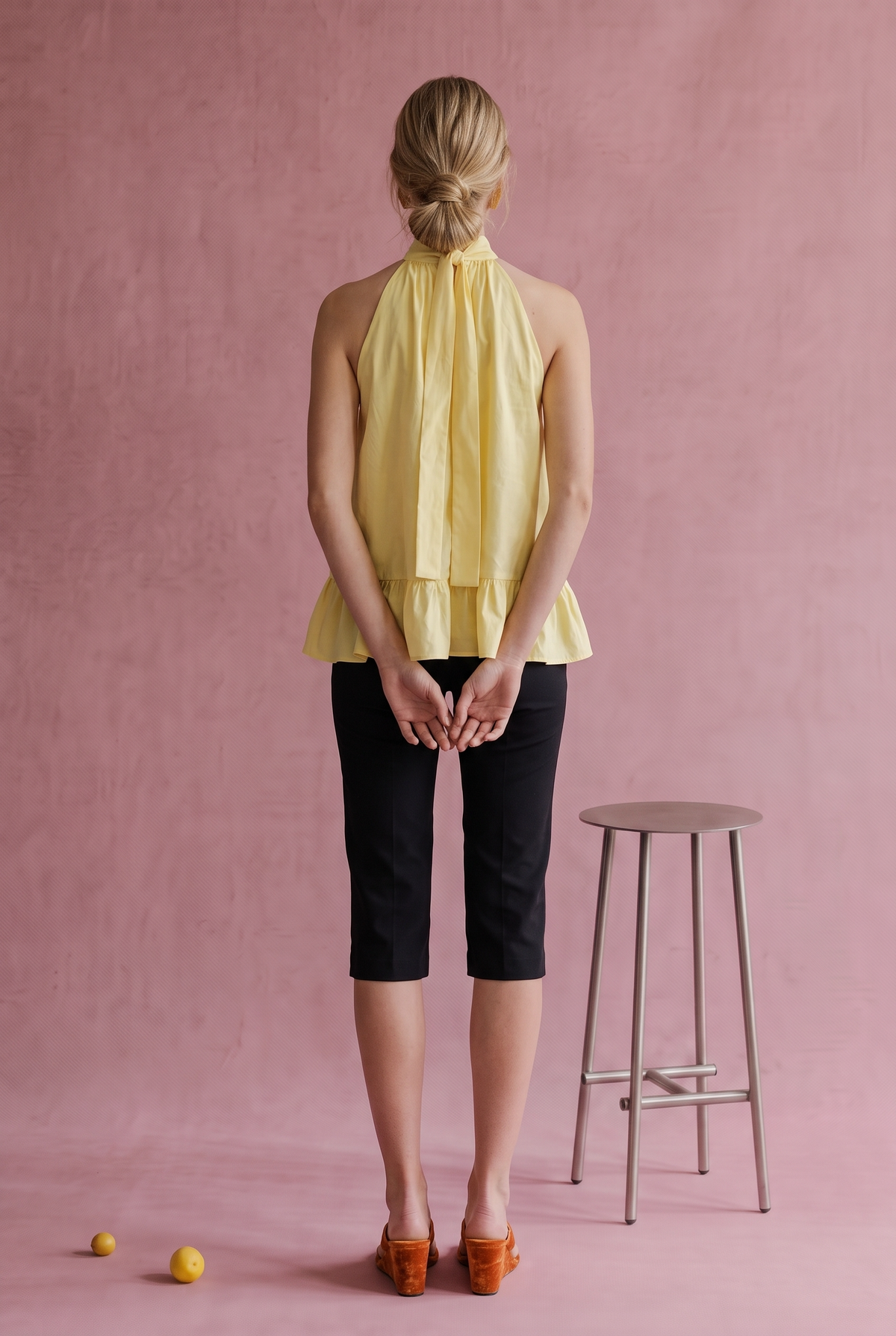 The Avery Halter Top in BUTTER