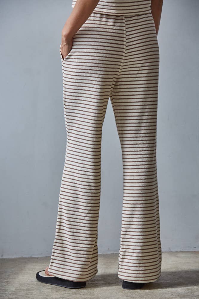 The Sunday Stripe Lounge Pants (Mocha)