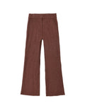Flare Rib Knit Pant Mulberry